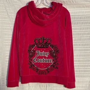 Juicy Couture Fuchsia Velour Jacket size L